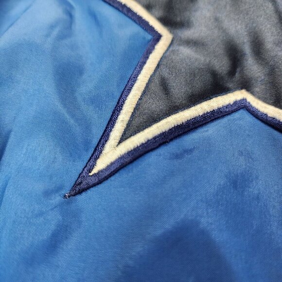 Vintage Starter Dallas Cowboys Windbreaker Men's Large Blue NFL Football Jacket - Picture 9 of 16